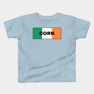 Cork City in Irish Flag Kids T-Shirt